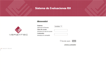 Tablet Screenshot of evaluacionesrh.verzatec.com